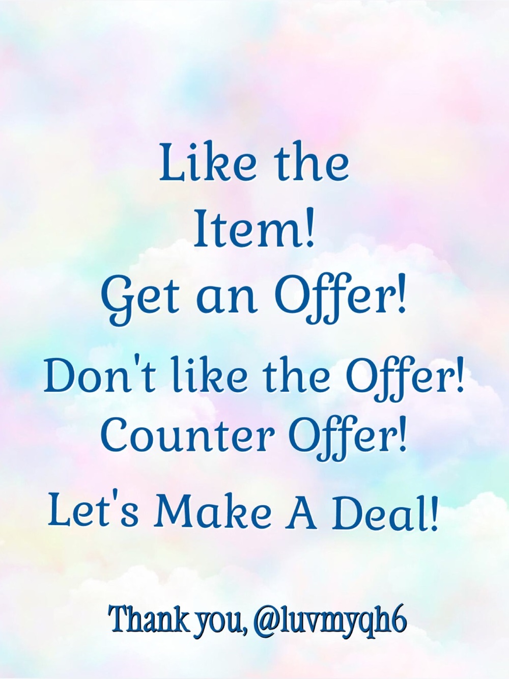Like a 4 Sale Item! And you'll get an offer from me!
